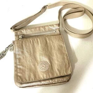 Kipling Eldorado Crossbody Organizer Bag Toasty Gold